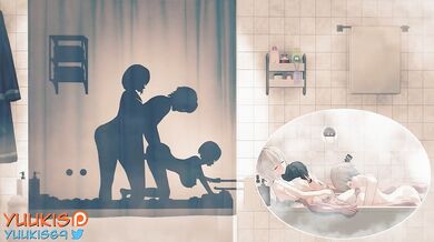 Uzaki MILF and Daughter Shadow Fuck