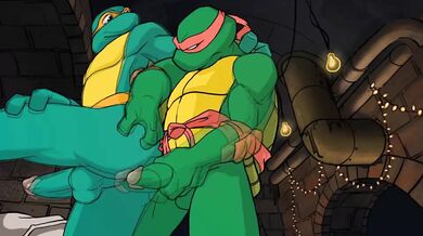 Gay TMNT could be rewritten as The Gay Teenage Mutant Ninja Turtles or Gay Ninja Turtles.