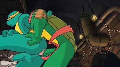 Gay TMNT could be rewritten as The Gay Teenage Mutant Ninja Turtles or Gay Ninja Turtles.