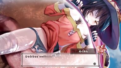 [Jasmine High School Squad] Megumi experiences a degrading encounter with an enormous frog, as the audience enjoys her explicit show