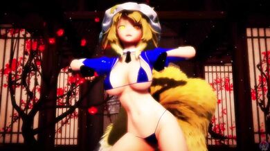 Touho Ran Yakumo's Dreamcatcher Fantasy: 'Scream' [MMD Porn Parody]