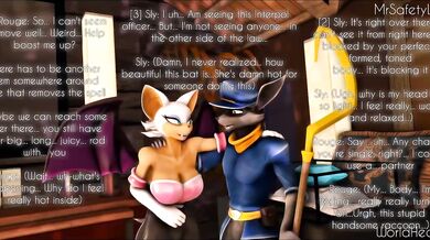 Carnal Chaos: Sly and Rouge's Wild Threesome Adventure - MrSafetyLion
