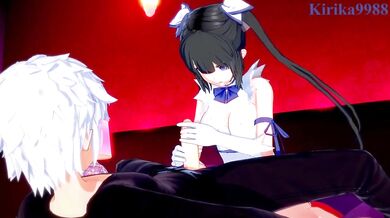 Hestia Rides Bell's Cock in DanMachi