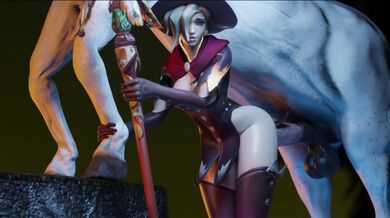 [4K Ultra HD] Sensual Nympho Sorceress [Mercy] Unleashing Her Sex Magic