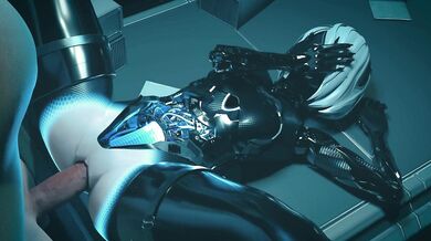 Futuristic Cyborg Explores Pleasure with Deep Penetration in '2B android exposed misionary'