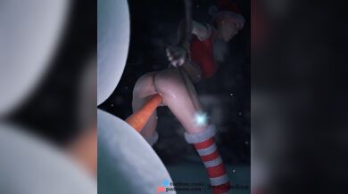 Cumming for Christmas on the Witch's Tongue - Three Dirty Bees