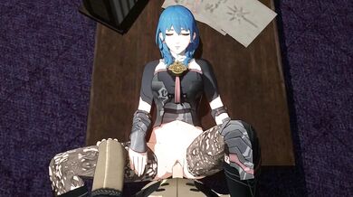 Burning Desire: Byleth's Clothed Conquest in 4K