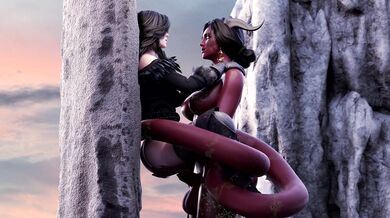 Demonic Fuck Fest: Triss and Yennefer's Scrappy Cococal Adventure