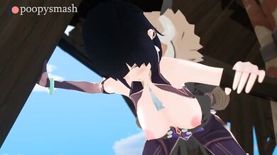 - Yelan gets ravaged by hilichurl from behind