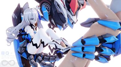 Bronya's Wet Pussy Fucked by the Dog - AKT