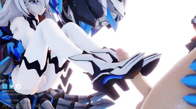 Bronya's Wet Pussy Fucked by the Dog - AKT