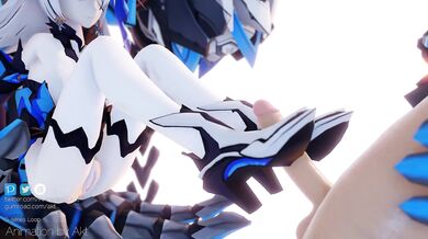 Bronya's Wet Pussy Fucked by the Dog - AKT
