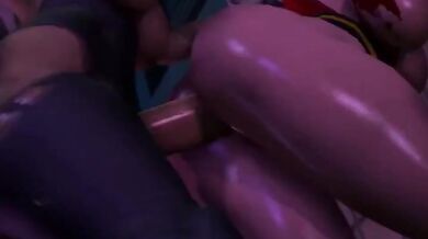 Mai and Yoruichi's Lesbian Love Fest