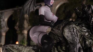 Demonic Fuckery: Sexy Succubus Tames a Beast in Skyrim Hentai