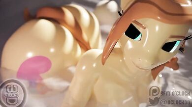 Sweet Cream Filling her Wet Pussy in 'Clock' Lesbian Action!