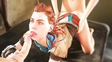 Aloy's Hot Threesome Fuckfest - Hazard3000