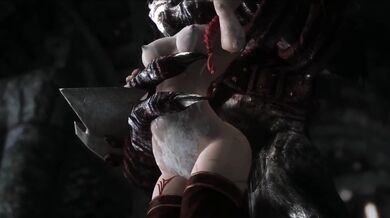 Vampire Gets Nailed by an Armored Troll During a Raid on Castle Volkh