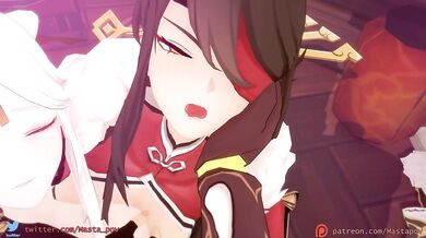 Five Fierce Females Fulfill One Lustful Lad's Desires in 'Harem Impact'