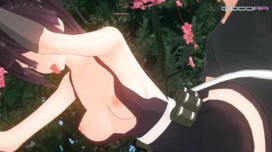 Lustful Yuzuriha: A Pleasure-Seeking Demoness in Heat