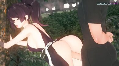 Lustful Yuzuriha: A Pleasure-Seeking Demoness in Heat