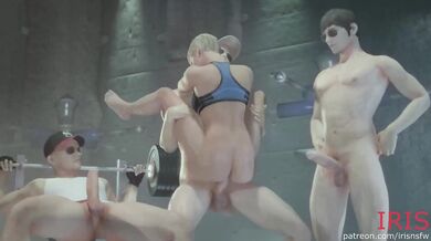 Cassie Cage's Gangbang Orgy with Multiple Boys