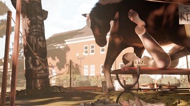 Riding the Horse with Max Caulfield's Big Cock