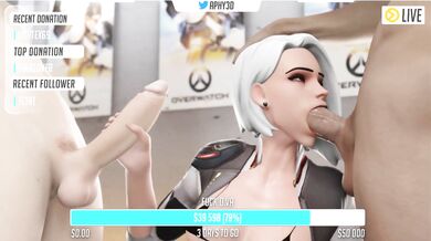 Nerdy Girl Goes Live on Cam and Gets DP'd By The World [Aphy3d]
