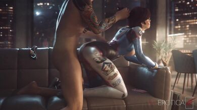 Sofa Sex with D.Va [VG Erotic Adventure]