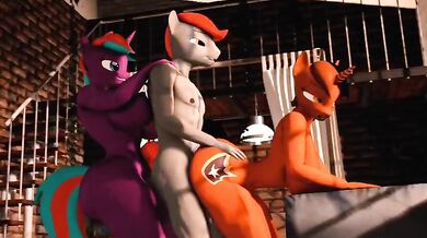 Throbbing Hard-Ons for Dylina's Threesome With Heart & Connar Stoud