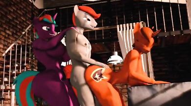 Throbbing Hard-Ons for Dylina's Threesome With Heart & Connar Stoud