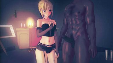 Queen Artoria's Black Cock Invasion