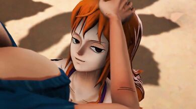 - Nami riding Robin's dick in amateur SFM