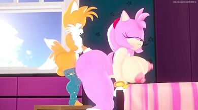 Amy receives a passionate fucking from Tails on the table in 'One Fine Day' by Leviantan581re
