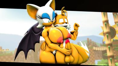 Fisting Sarah Dahlens Tail with Red Hand