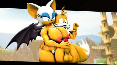 Fisting Sarah Dahlens Tail with Red Hand