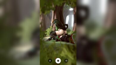 Tsuyu's Surprise Masturbation Session in Full HD