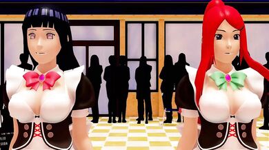 The Untouched Desires of Hinata and Kushina Explored in a Feline Dance of Seduction