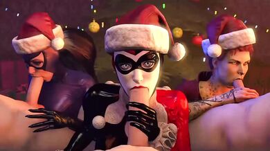 Horny Santas Cumming Inside Their Elves' Mouths - Batesz Xmas