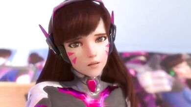 Gamer Girl Slut-Fest: D.Va's Explosive Orgies - Level 3 Toaster