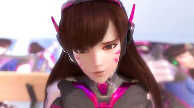 Gamer Girl Slut-Fest: D.Va's Explosive Orgies - Level 3 Toaster