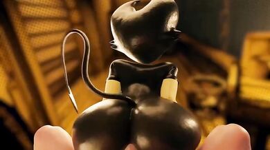 Flexible woman riding cowboy in reverse