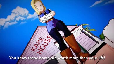 Busty Android 18 Takes on Goku in a Steamy Dragon Ball Z Threesome with Bazett