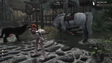 Pussy Pounded on a Rainy Day in Falkreath