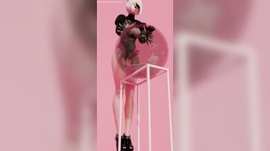 Super Rough Blowjob with 2B and the Ball, Cum Explosion!