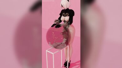 Super Rough Blowjob with 2B and the Ball, Cum Explosion!