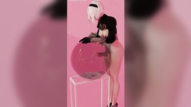 Super Rough Blowjob with 2B and the Ball, Cum Explosion!