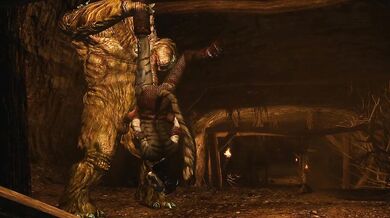 Khajiit Gets Banged by a Ravenous Troll in a Wild Sexual Encounter