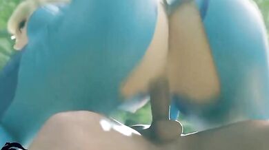 Space Bounty Hunter Slut Gets Nailed by Big Alien Cock