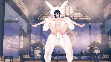 Rukia's Belly Stretches to the Limit with Chappy's Feathermapleleaf Technique