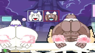 MUGEN - Mighty Futanari Tori Destroys Regular and Super-powered Female Noelle